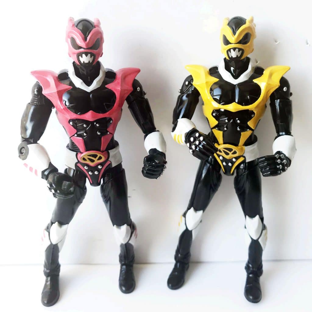 Psycho Ranger Pink Yellow Rangers Remorphed